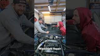 How to repair a cracked windshield