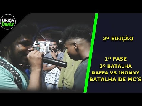 3ºBATALHA - 1ºFASE - RAFFA vs JHONNY - SEXTA LÍRICA - FEIRA DE SANTANA - BA - 09/11/2018