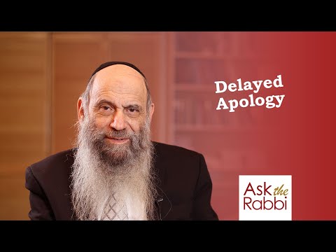 Can a person wait to calm down before apologizing? | Ask the Rabbi Live with Rabbi Chaim Mintz