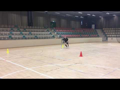 Jimmie visar teknikbana på Landskrona Gymnasiet