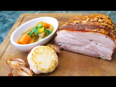 Original bayerischer Schweinsbraten nach Opa Loibl nach Chefkoch Thomas Sixt zubereiten