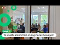 Politici praten met kinderen over de aardbevingen in Groningen
