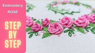 Quick and Easy Small Rose Embroidery | Perfect for Beginners