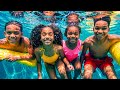 WE WENT SWIMMING FOR THE FIRST TIME THIS YEAR