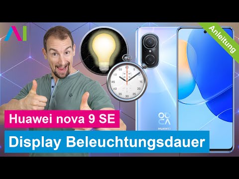 Huawei nova 9 SE - Ruhemodus einstellen / Beleuchtungsdauer ändern • 📱 • 🔆 • ⏱ • Anleitung