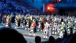 preview picture of video 'Military Tattoo Basel am 25.Juli 2014, Pipes and Drums'