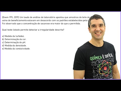 QUÍMICA ENEM PPL 2019! "Um laudo de análise de laboratório apontou que amostras de leite..."