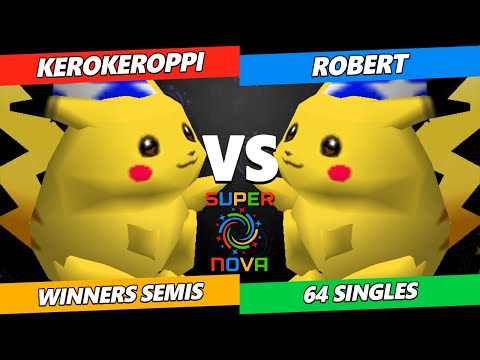 Supernova 2024 Winners Semis - KeroKeroppi (Pikachu) Vs. Robert (Pikachu) Smash 64 - SSB64