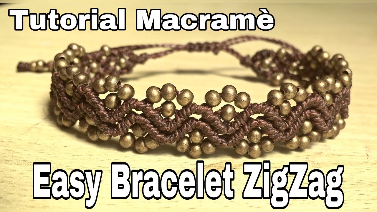 Easy Bracelet ZigZag macramè tutorial