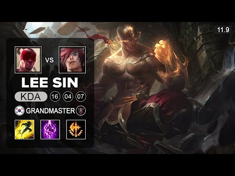 Lee Sin Top vs Sett - KR Grandmaster Patch 11.9