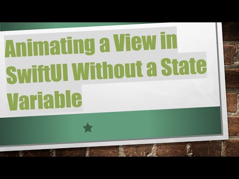 Animating a View in SwiftUI Without a State Variable