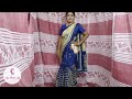 How To Wear Tossor Silk Saree Hanky Truck Style Cream Blue Saree Drape Annie Mondal Lata