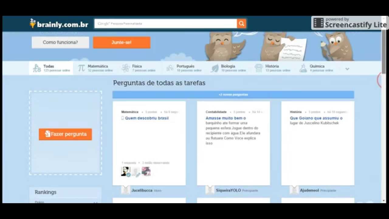 Brainly Oficial 1° Vídeo Conhecimento