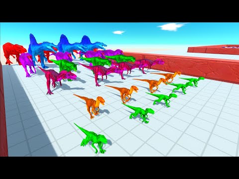 COLORED CARNIVORE DINOSAURS CHAMPIONSHIP - Animal Revolt Battle Simulator