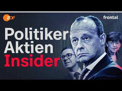Wie deutsche Politiker an der Börse profitieren könnten | frontal