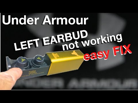 Under Armor FLASH Earbuds - LEFT EARBUD NOT WORKING (how to fix)