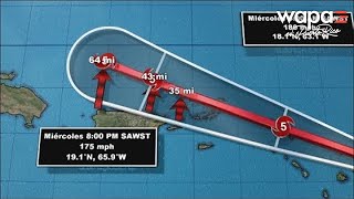 Huracán Irma gira un poco hacia el oeste noroeste