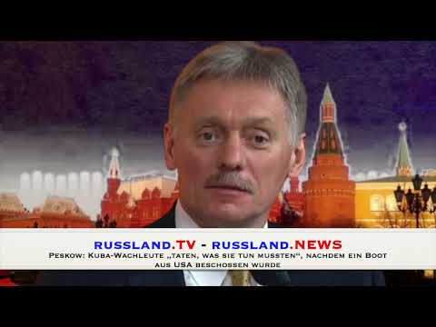 Peskow: Kuba-Wachleute „taten, was sie tun mussten“, nachdem ein Boot aus USA beschossen wurde