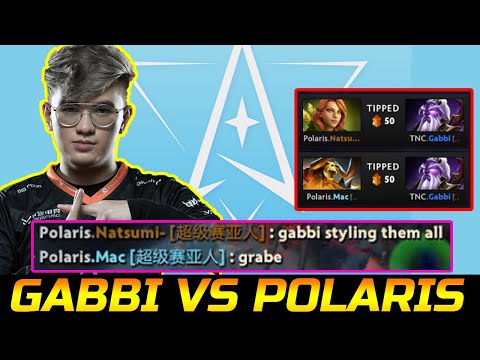 GABBI VS TEAM POLARIS IN RANK - NONSTOP TIPS AND PAUSE DOTA 2