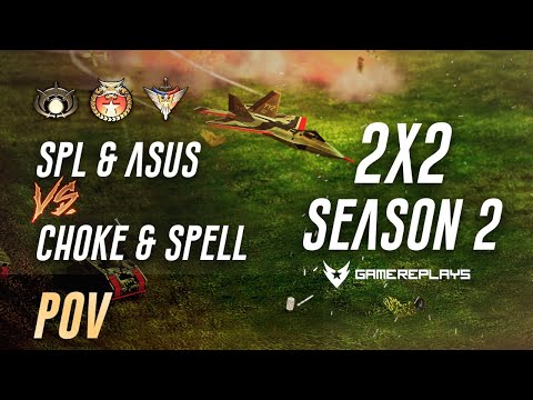 spl & asus vs CHoK^E & Spell bo9! 2v2 gamereplays season 2! Generals Zero Hour