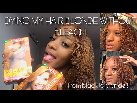 Dying My Hair From Black To Honey Blonde Without Bleach Creme