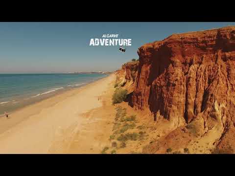 Flying over Falesia Beach
