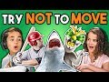 KIDS REACT TO TRY NOT TO MOVE CHALLENGE