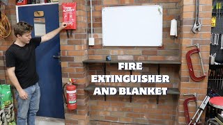 Installing A Fire Extinguisher And A Fire Blanket In My Garage/Workshop.