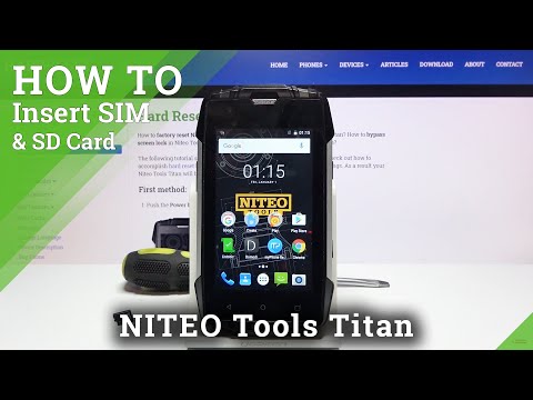 How to Insert SIM and SD in Niteo Tools Titan - SIM & SD Slot