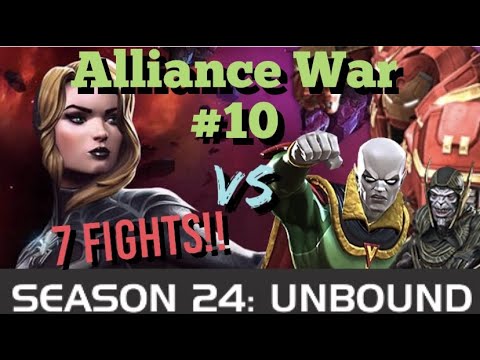 MCOC - Alliance War - Season 24 - War #10 - 7 Fights - Torch VS Magneto Boss Fight!!