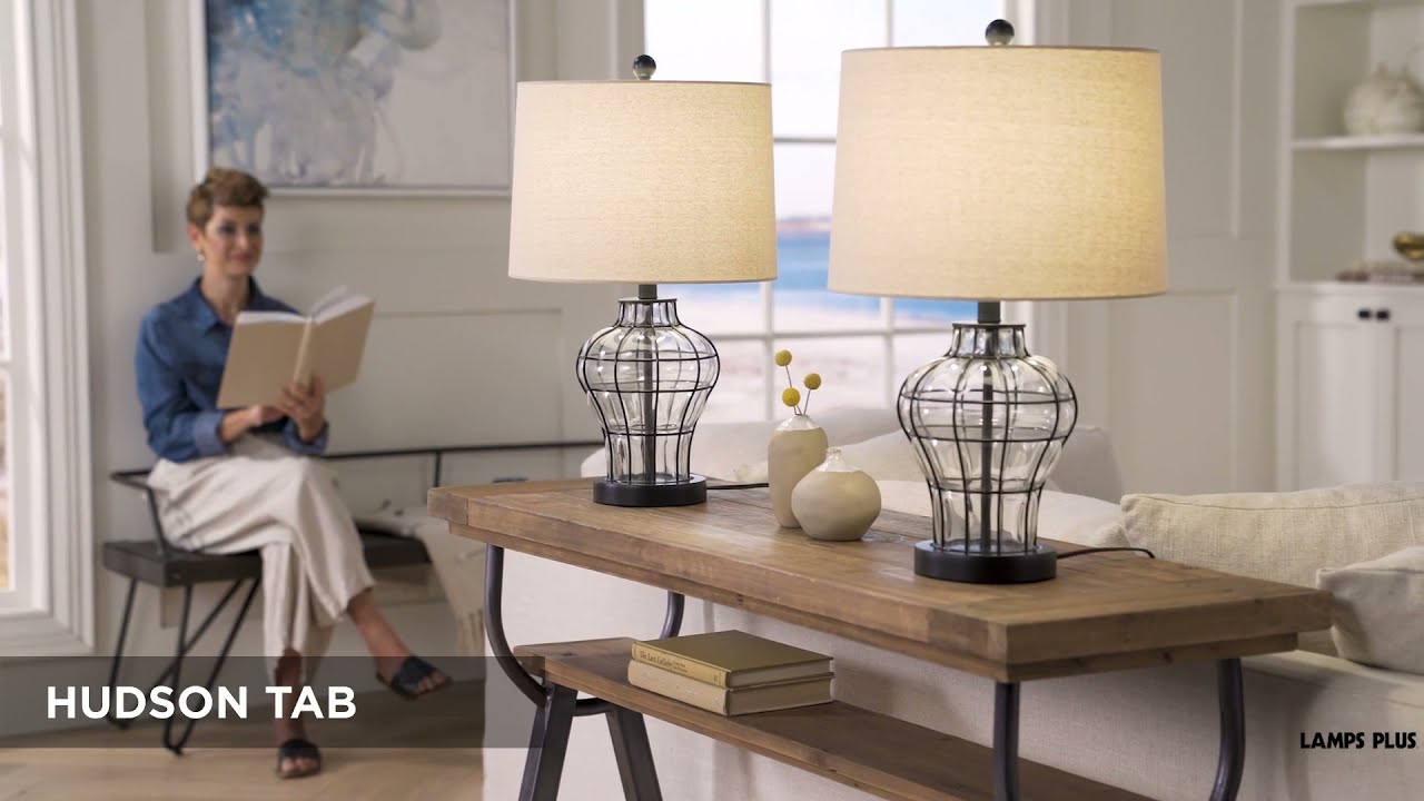 Watch A Video About the Hudson Blown Glass Gourd Table Lamp Set of 2