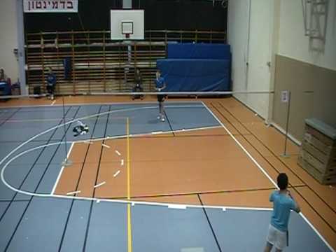 Yonatan vs. Nissim Badminton