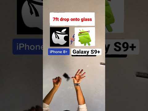 Drop Test - iPhone vs Galaxy Which one breaks first? 😳 #iphone #apple #drop #test