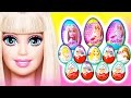 12 Surprise Eggs Disney Frozen Princess Surprise Eggs Barbie Surprise Eggs Kinder Surprise Eggs