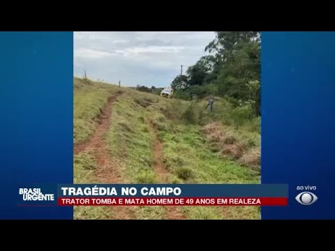 Trator tomba e mata trabalhador de 49 anos em Realeza (PR)