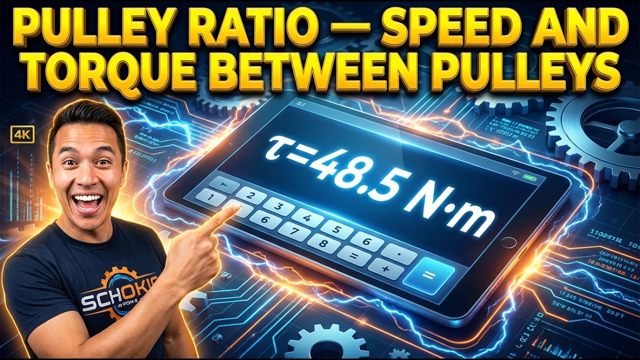 Pulley Ratio Calculator — Speed and Torque Between Pulleys