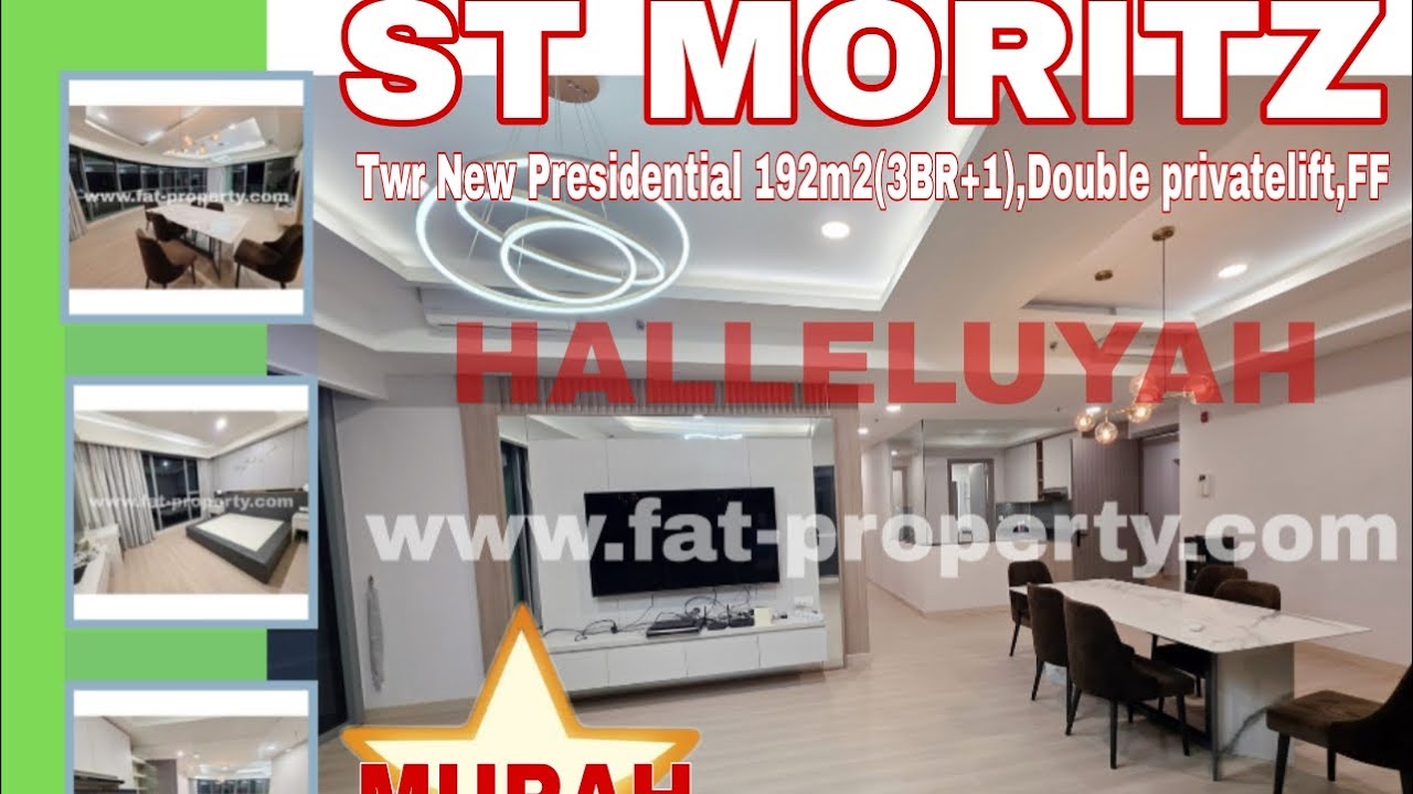 Murah! Dijual Apartment St Moritz Tower Terbaru dan Terbaik,New Presidential Tower.