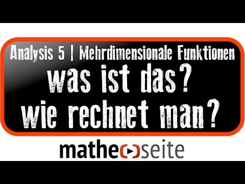 Mehrdimensionale Funktion: kurze Erklärung | A.51