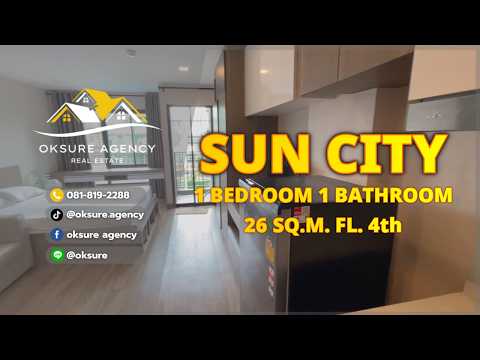 SUN CITY MRT Yaek Fai Chai, Bangkok, Soi Charan Sanitwong 29/1, Bang Khun Sri, Bangkok Noi, Bangkok, Studio, 26 sqm, Condo For Rent, by NATTAPHONG Yodmanotham (K. Book), 500451737 - DDproperty.com