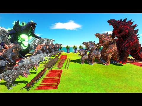 The Evolution Of DEVIL GODZILLA 2014 Monster BOSS VS SUPER GODZILLA x MECHAGODZILLA X GOJIRA - ARBS