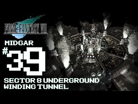 Final Fantasy VII Platinum Trophy Gameplay Walkthrough Part 39 - Midgar Sector 8 Underground