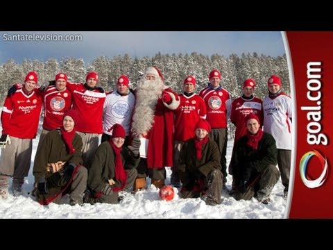 Santa FC vs Santa's Elves: Bicycle kicks in Lapland football!