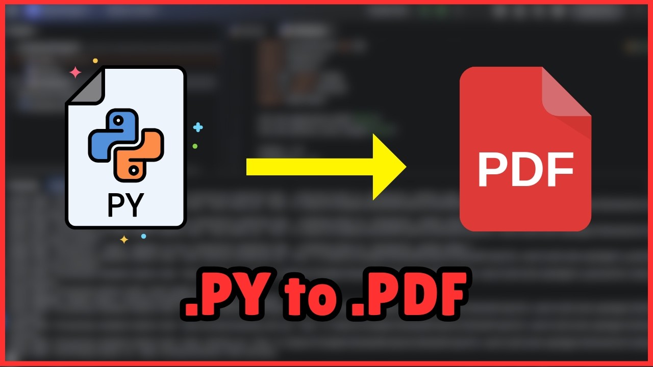 How to Convert Python Code into PDF File (Easy Method)