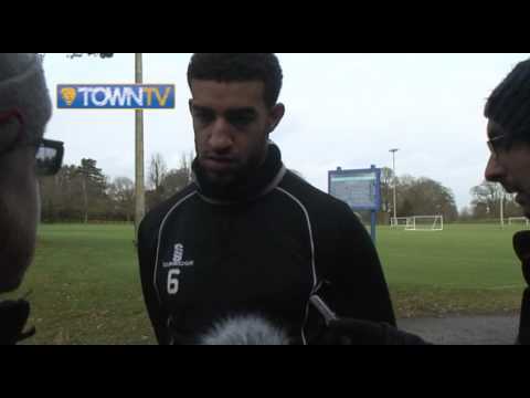 Connor Goldson pre Cambridge United away 14/15 - Town TV