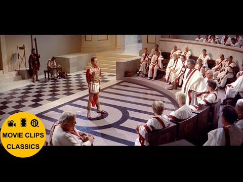 Spartacus (1960) - Gracchus and Crassus in the Roman Senate