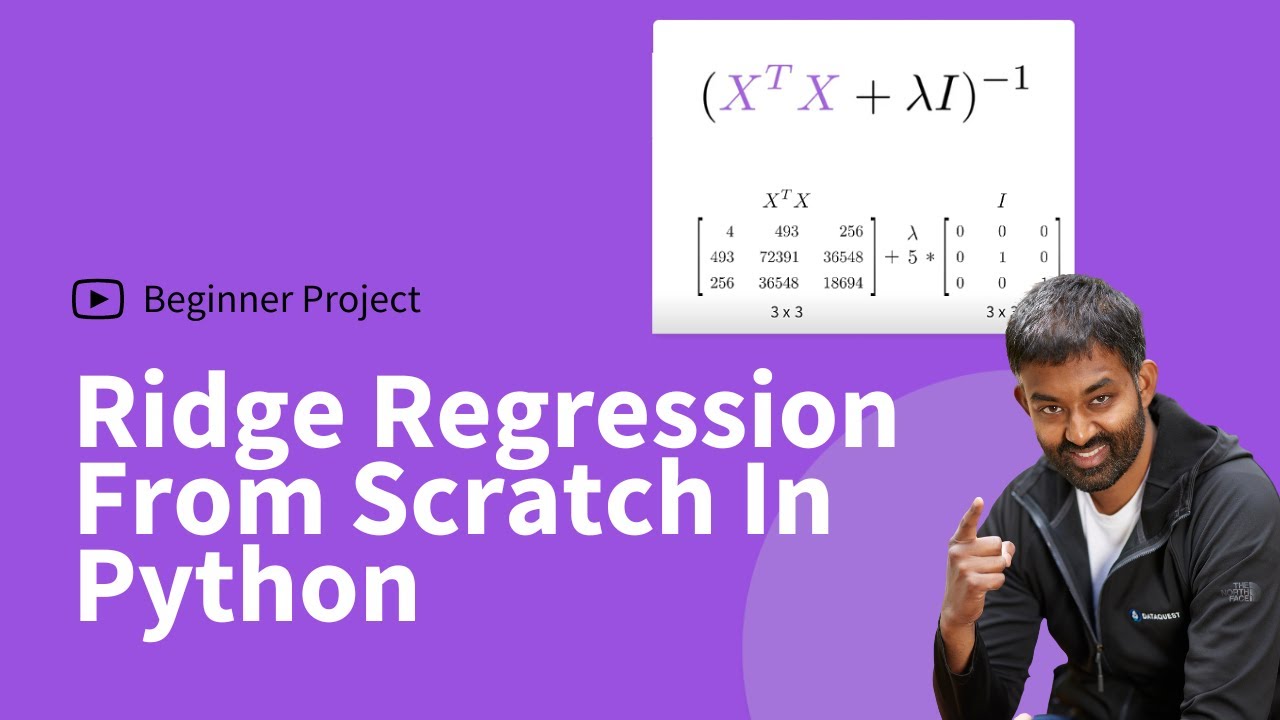Ridge Regression From Scratch In Python [Machine Learning Tutorial]