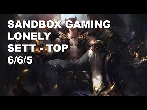 SANDBOX Gaming Lonely Top Sett vs Akali - KR Challenger Rank Game