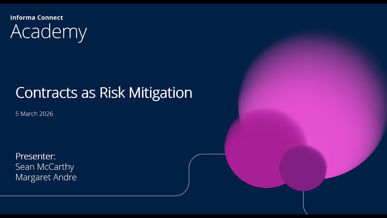 Contracts as Risk Mitigation | Contract Mastery Webinar Series 2026