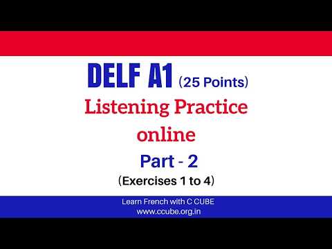 DELF A1 Listening Comprehension Online Practice - DELF A1 Listening Sample Papers Part 2
