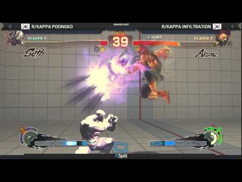 Poongko (Seth) vs Infiltration (Akuma) - GAME STAR ASIA - Winners Final - #USF4
